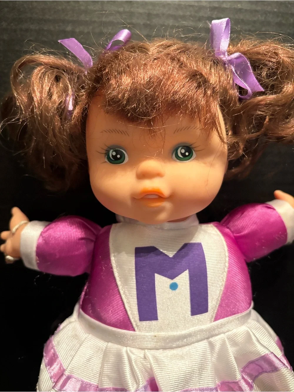 Munchkin Cheering Cheerleader Lovee Doll-Works good.
